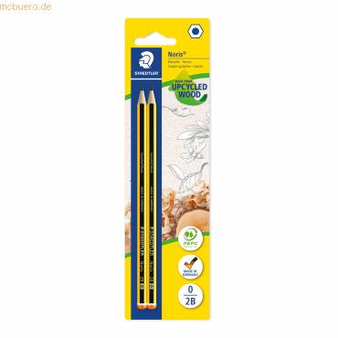 10 x Staedtler Bleistift Noris 2B 2 Stück auf Blisterkarte 10 x Staedtler Bleistift Noris 2B 2 Stück auf Blisterkarte von Staedtler