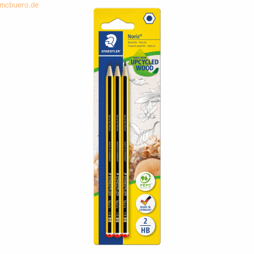 10 x Staedtler Bleistift Noris HB 3 Stück auf Blisterkarte von Staedtler