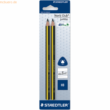 10 x Staedtler Bleistift triplus jumbo 2 Stück auf Blisterkarte von Staedtler