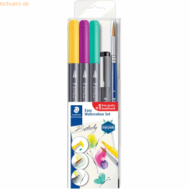 Staedtler Doppelfaseremaler Easy Watercolouring + Pigmentliner Set But von Staedtler