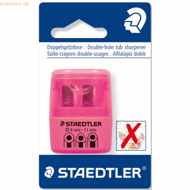 10 x Staedtler Dosenspitzer doppelt Kunststoff neon pink von Staedtler