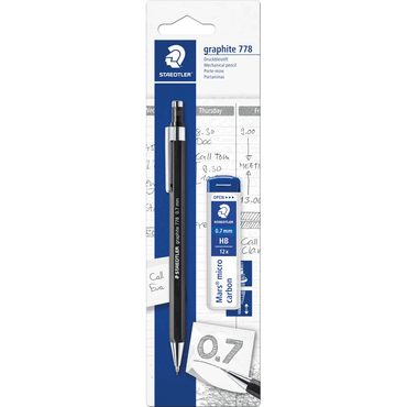 10 x Staedtler Druckbleistift 778 07 + Minen von Staedtler