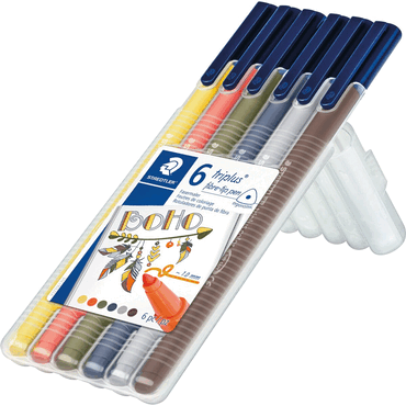 10 x Staedtler Fasermaler triplus Boho 6 Stück 10 x Staedtler Fasermaler triplus Boho 6 Stück von Staedtler