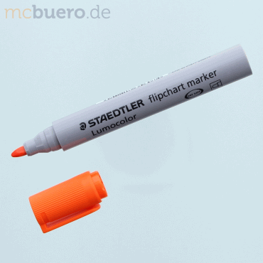 10 x Staedtler Flipchartmarker Lumocolor orange von Staedtler