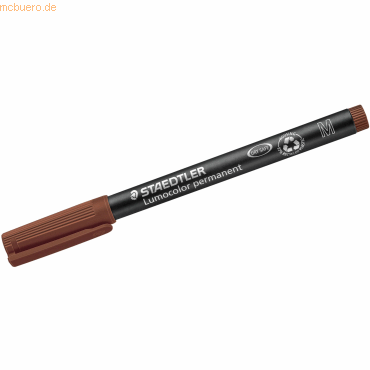 Staedtler Folienstift Lumocolor M permanent braun Staedtler Folienstift Lumocolor M permanent braun von Staedtler