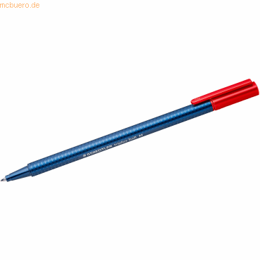 10 x Staedtler Kugelschreiber triplus ball Kappenmodell M blau/rot von Staedtler