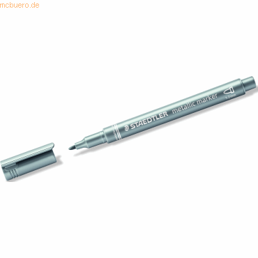 10 x Staedtler Lackmarker Metallic Marker ca. 1-2 mm silber von Staedtler