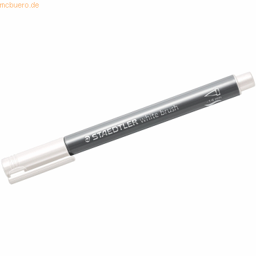 10 x Staedtler Layoutmarker 8321 Metallic brush Marker ca. 1-6 mm weiß von Staedtler