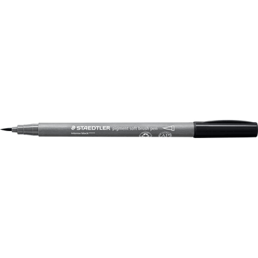10 x Staedtler Pigment soft brush pen intensiv schwarz 10 x Staedtler Pigment soft brush pen intensiv schwarz von Staedtler