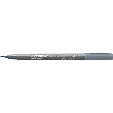 10 x Staedtler Pigment soft brush pen kaltgrau medium 10 x Staedtler Pigment soft brush pen kaltgrau medium von Staedtler