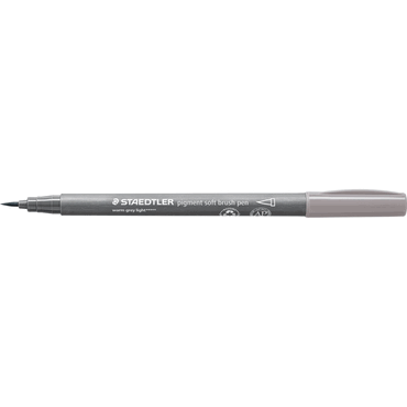 10 x Staedtler Pigment soft brush pen warmgrau hell von Staedtler