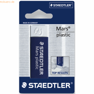 10 x Staedtler Radierer Mars plastic PVC 65x13x23mm weiß von Staedtler