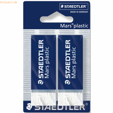 10 x Staedtler Radierer Mars plastic PVC weiß VE=2 Stück 10 x Staedtler Radierer Mars plastic PVC weiß VE=2 Stück von Staedtler