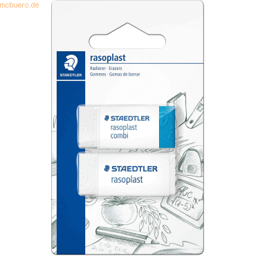 10 x Staedtler Radierer rasoplast / radoplast combi VE=je 1 Stück Blis 10 x Staedtler Radierer rasoplast / radoplast combi VE=je 1 Stück Blis von Staedtler