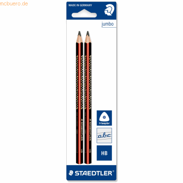 10 x Staedtler Schreiblernstift jumbo HB Streifenlackierung VE=2 Stück von Staedtler