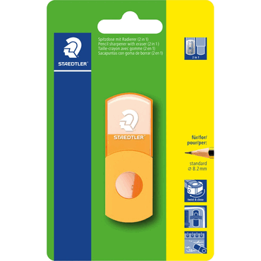 Staedtler Spitzdose + Radierer (2in1) gelb von Staedtler