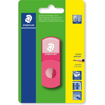 Staedtler Spitzdose + Radierer (2in1) pink von Staedtler