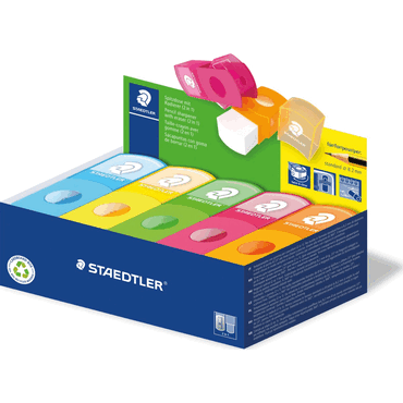 10 x Staedtler Spitzdose mit Radierer (2in1) von Staedtler