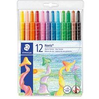 STAEDTLER Noris Club® 221 Wachsmalstifte farbsortiert, 12 St. von Staedtler