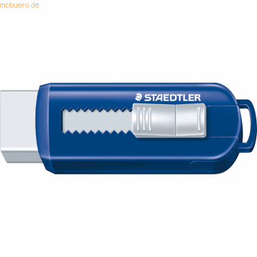 12 x Staedtler Radierer Kunststoff 26x22x86mm mit Schiebehülle blau/we 12 x Staedtler Radierer Kunststoff 26x22x86mm mit Schiebehülle blau/we von Staedtler