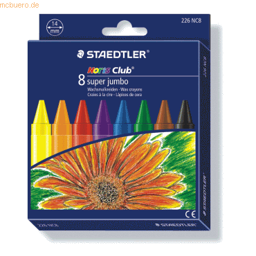 12 x Staedtler Wachsmalkreide Noris Club super jumbo 8-er Etui 12 x Staedtler Wachsmalkreide Noris Club super jumbo 8-er Etui von Staedtler