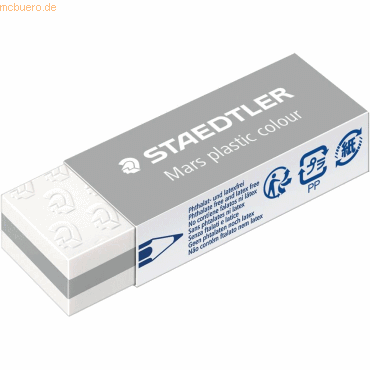20 x Staedtler Radierer Mars plastic PVC 65x13x23mm hellgrau 20 x Staedtler Radierer Mars plastic PVC 65x13x23mm hellgrau von Staedtler