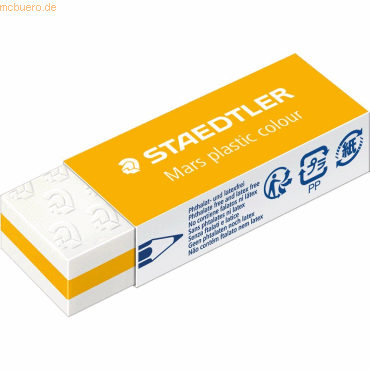 20 x Staedtler Radierer Mars plastic PVC 65x13x23mm sandgelb 20 x Staedtler Radierer Mars plastic PVC 65x13x23mm sandgelb von Staedtler