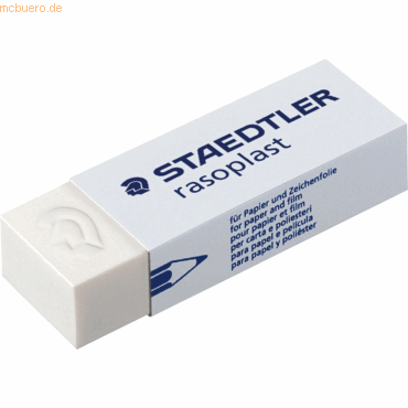 Staedtler Radierer rasoplast 65x23x13mm weiß von Staedtler