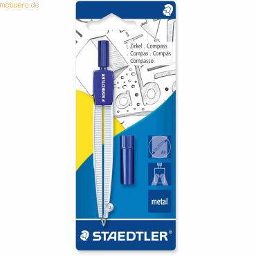 20 x Staedtler Schulzirkel 124mm silber von Staedtler