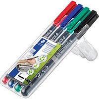 STAEDTLER Lumocolor® Folienstifte-Set farbsortiert permanent 4 St. von Staedtler