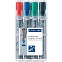 STAEDTLER Lumocolor Flipchart-Marker farbsortiert 2,0 mm, 4 St. von Staedtler