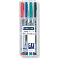 STAEDTLER Lumocolor Folienstifte-Set farbsortiert non-permanent 4 St. von Staedtler