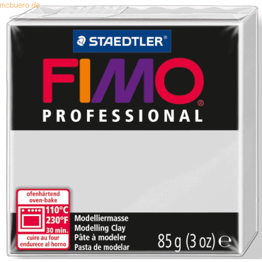 4 x Staedtler Modelliermasse Fimo Professional delfingrau 85g von Staedtler