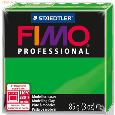 4 x Staedtler Modelliermasse Fimo professional saftgrün 85g von Staedtler