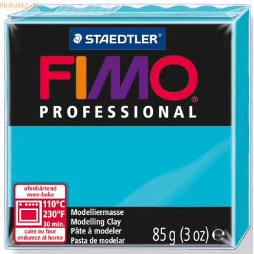 4 x Staedtler Modelliermasse Fimo professional türkis 85g von Staedtler