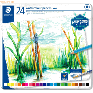 Staedtler Aquarellstift 146 VE=24 Farben von Staedtler