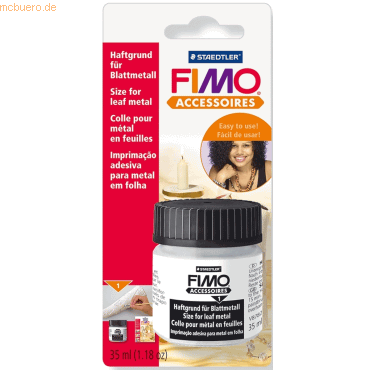 5 x Staedtler Haftgrund Fimo für Blattmetall Gläschen mit 35ml 5 x Staedtler Haftgrund Fimo für Blattmetall Gläschen mit 35ml von Staedtler