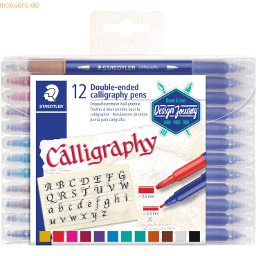 5 x Staedtler Zweispitzmaler Calligraph duo VE=12 Farben 5 x Staedtler Zweispitzmaler Calligraph duo VE=12 Farben von Staedtler