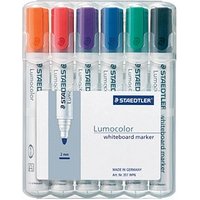 STAEDTLER Lumocolor Whiteboard-Marker farbsortiert 2,0 mm, 6 St. von Staedtler