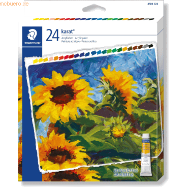 Staedtler Acrylfarbkasten Tuben karat 24 Farben a 12ml Staedtler Acrylfarbkasten Tuben karat 24 Farben a 12ml von Staedtler