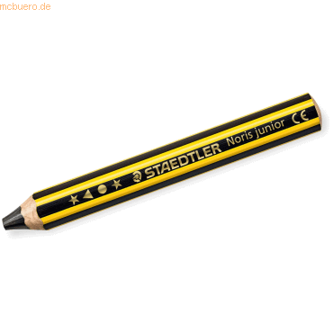 6 x Staedtler Bleistift Noris junior 2B schwarz gelb von Staedtler