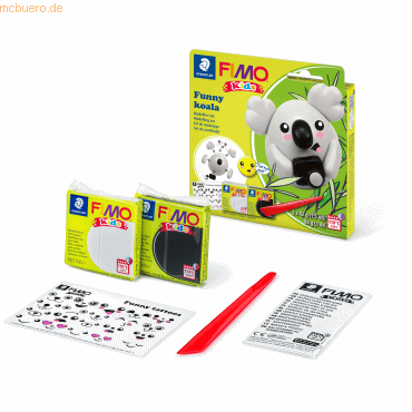 Staedtler Modelliermasse Fimo Kids Kunststoff Set -Koala- 2x42g von Staedtler