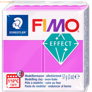 6 x Staedtler Modelliermasse Fimo Kunststoff 57g effect neon lila von Staedtler