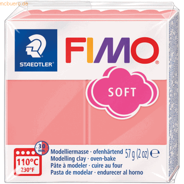 6 x Staedtler Modelliermasse Fimo Kunststoff 57g effect pink von Staedtler