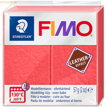 Staedtler Modelliermasse Fimo Kunststoff 57g leather-effekt melon von Staedtler