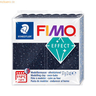 6 x Staedtler Modelliermasse Fimo effect 57g galaxy blau von Staedtler