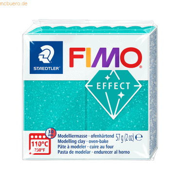 6 x Staedtler Modelliermasse Fimo effect 57g galaxy türkis von Staedtler