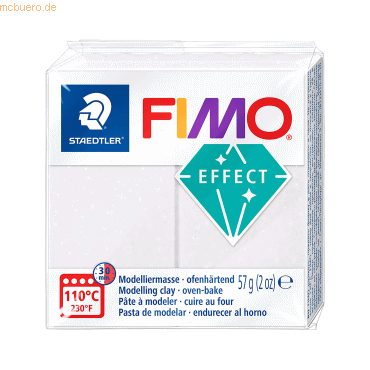 6 x Staedtler Modelliermasse Fimo effect 57g galaxy weiß von Staedtler