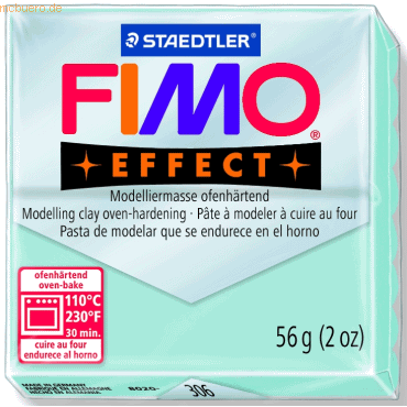 6 x Staedtler Modelliermasse Fimo effect Kunststoff 56 g eiskristallbl von Staedtler