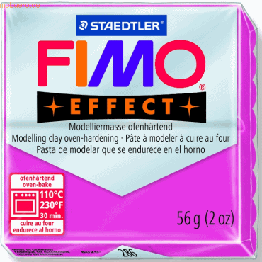 6 x Staedtler Modelliermasse Fimo effect Kunststoff 56 g rubinquarz No von Staedtler
